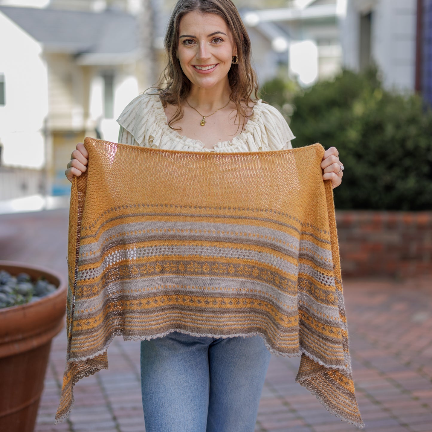 Brittlebrush Shawl, PDF