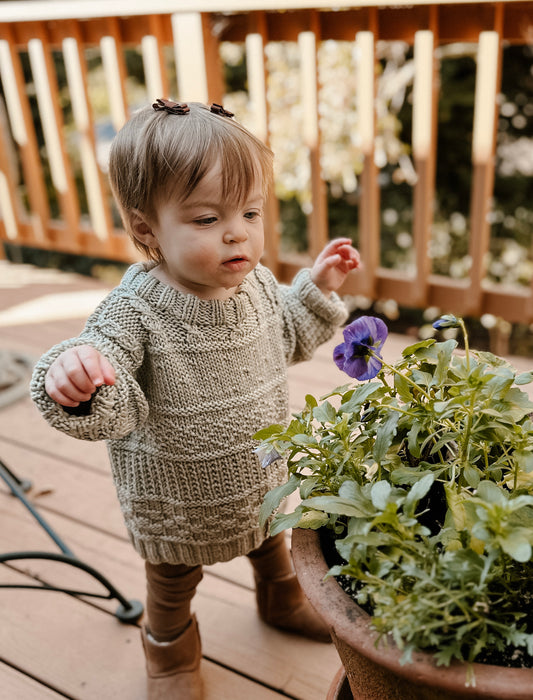 Mini Gansey Sweater, PDF